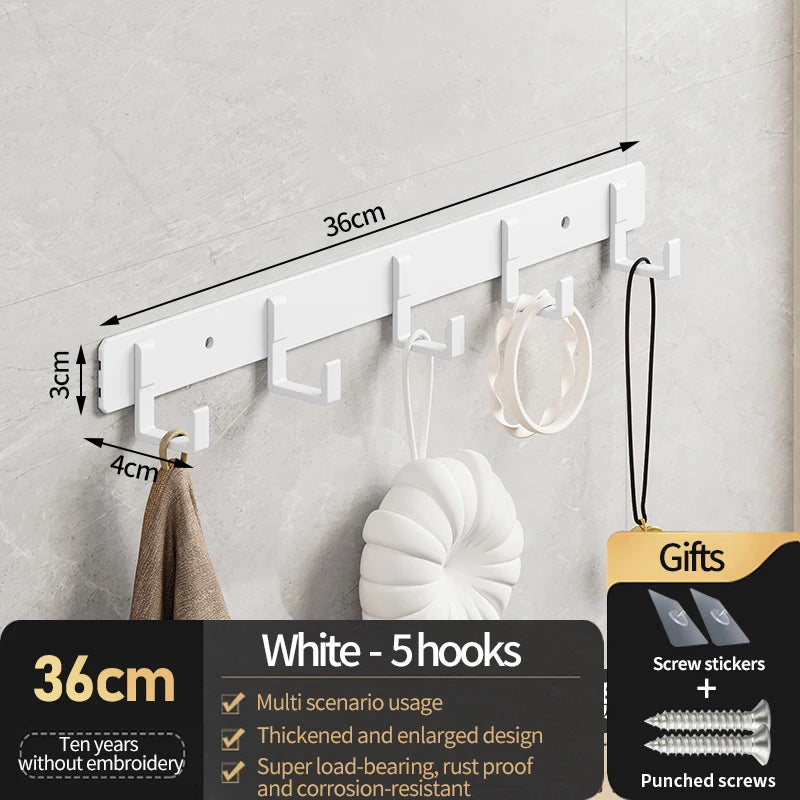 HangoMax Kleiderhaken Wand & Tür | Aluminium Haken für Garderobe, Eingang & Schrank | Stark & Platzsparend
