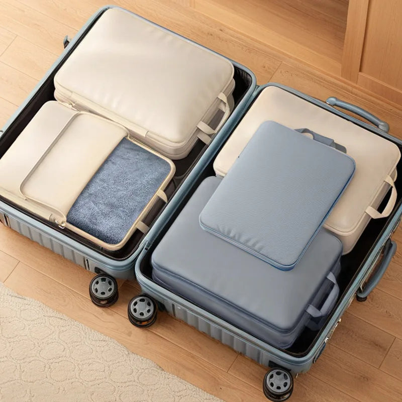 PackSleek | Kompressions-Reisebeutel für Kleidung – wasserdichte Reise-Organizer-Tasche für Koffer, Jacken, Wäsche und mehr