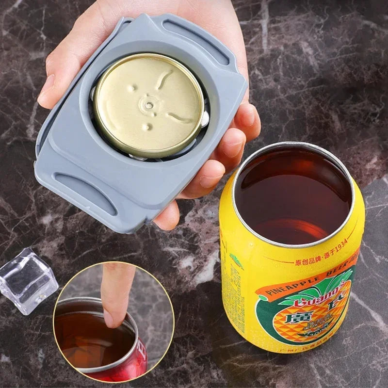 GripZack Küchenhelfer Dosen- & Flaschenöffner Multifunktional | Edelstahl Mechanik | Rutschfester Griff