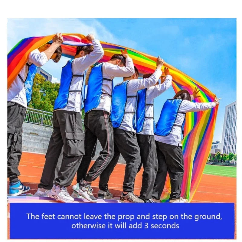 TeamTrail Laufmatte für Teamspiele | Kooperationsspiel für Kinder & Erwachsene | Outdoor-Gruppenaktivität aus Oxford-Gewebe