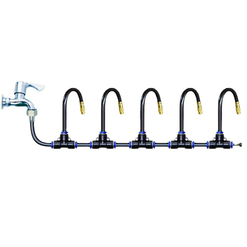 FlexiMist Bewässerungssystem Automatisch | Flexibler 360° Sprühkopf | 0.8 cm Anschluss