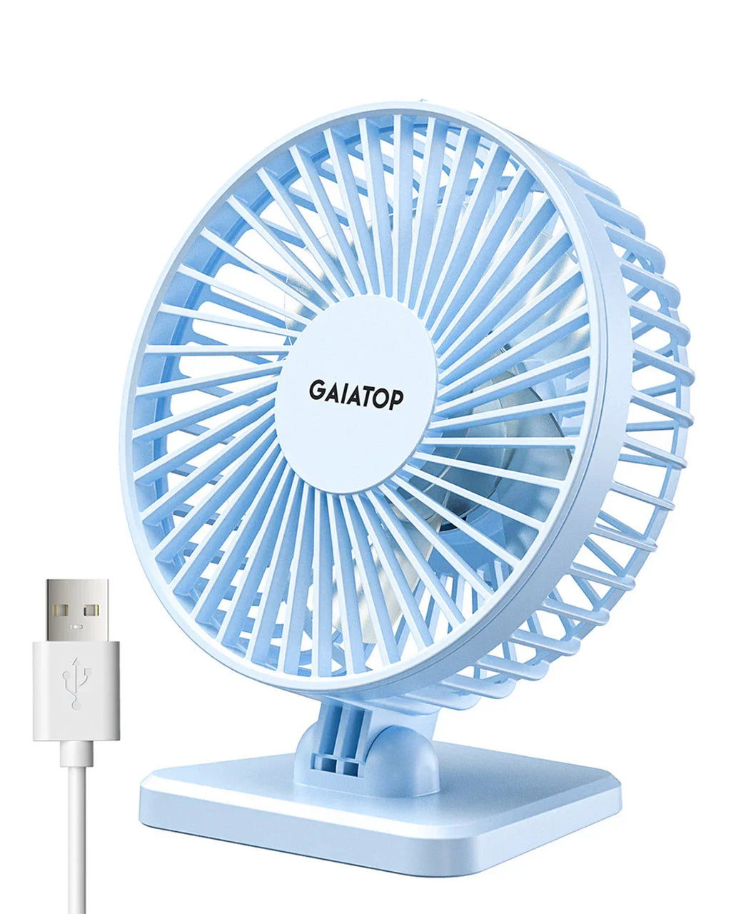 Brisano USB Desk Fan | 3 Speeds | Compact & Quiet | Ideal for Office, Car & Travel