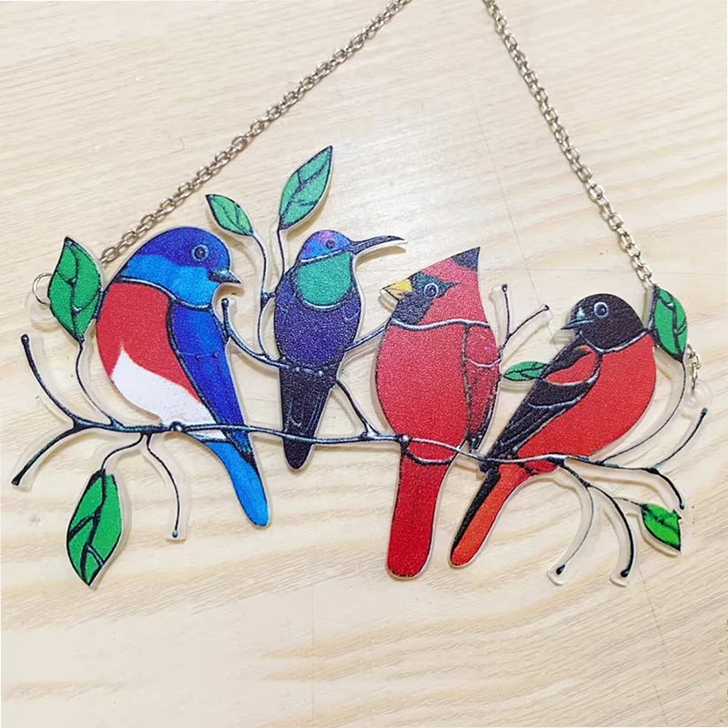 Aviora Vogel Wanddeko Metall | Dekoratives Vogelschwarm Ornament | Hängedeko für Innen & Außen