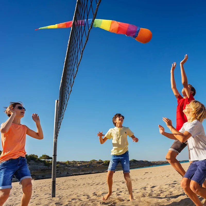 SkyTail Wurf- & Fangball-Set | Regenbogenschweif | Outdoor-Geschicklichkeitsspiel für Kinder