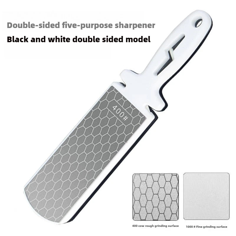 EdgeMaster Doppelseitiger Diamantschärfer | Küchenmesser & Scheren | 400–1000 Mesh | Anti-Rutsch & Langlebig