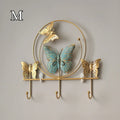 DecoFlutter Wandhaken Schmetterling | Metall Klebehaken | Ohne Bohren | Schlüssel- & Handtuchhalter