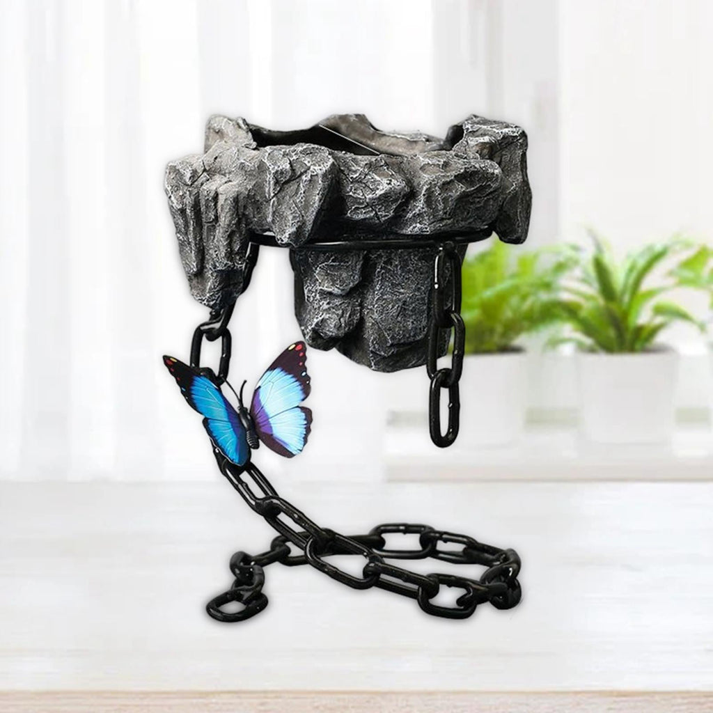 Leviora | Schwebender Blumentopf | Magnetische Levitation | Handgefertigtes Harzdesign | Für Zimmerpflanzen
