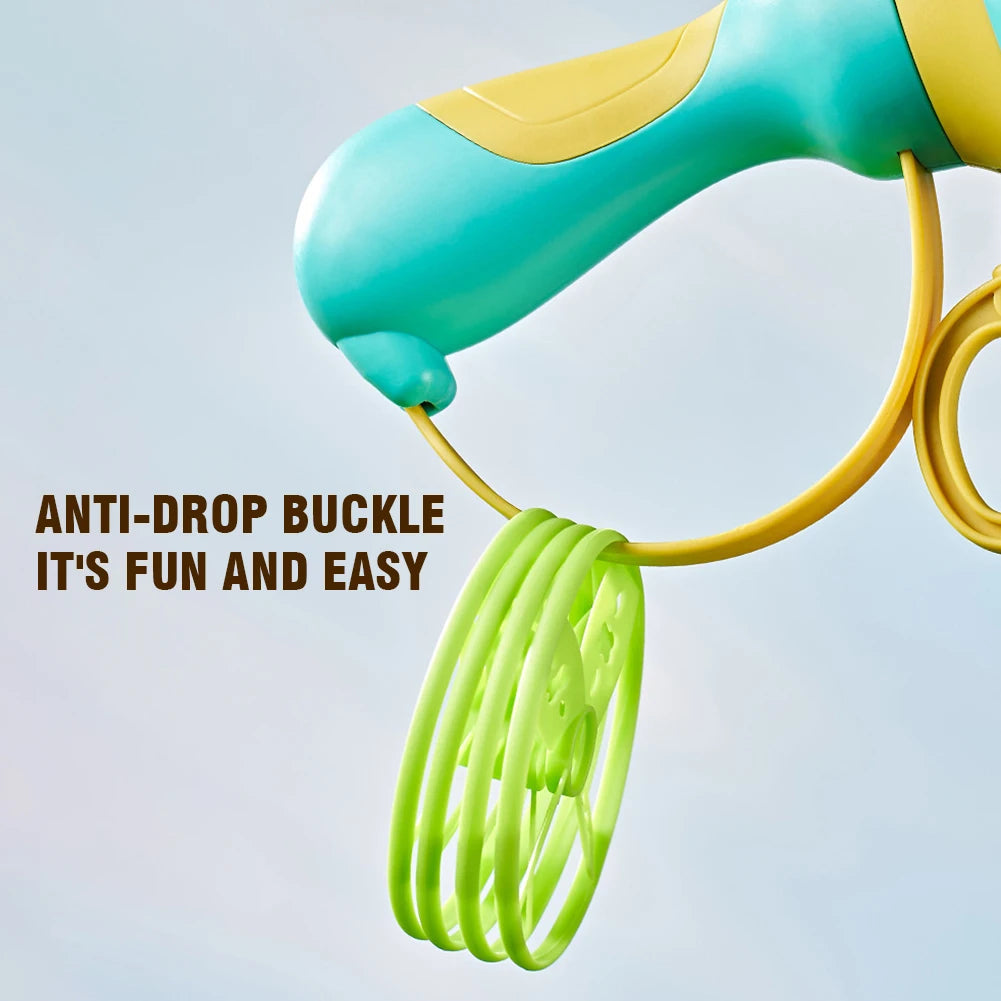 AeroZing Wurfscheiben Launcher Set | UFO Flugscheiben Spiel | 23 x 14 cm Outdoor Spielzeug Kinder