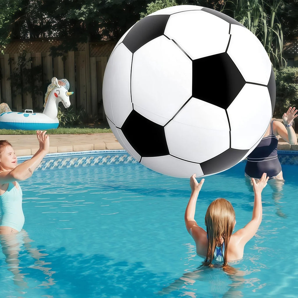 GigantoBall Aufblasbarer Riesen-Fußball | Extra Robustes PVC | Outdoor-Spielball für Garten, Strand & Sport