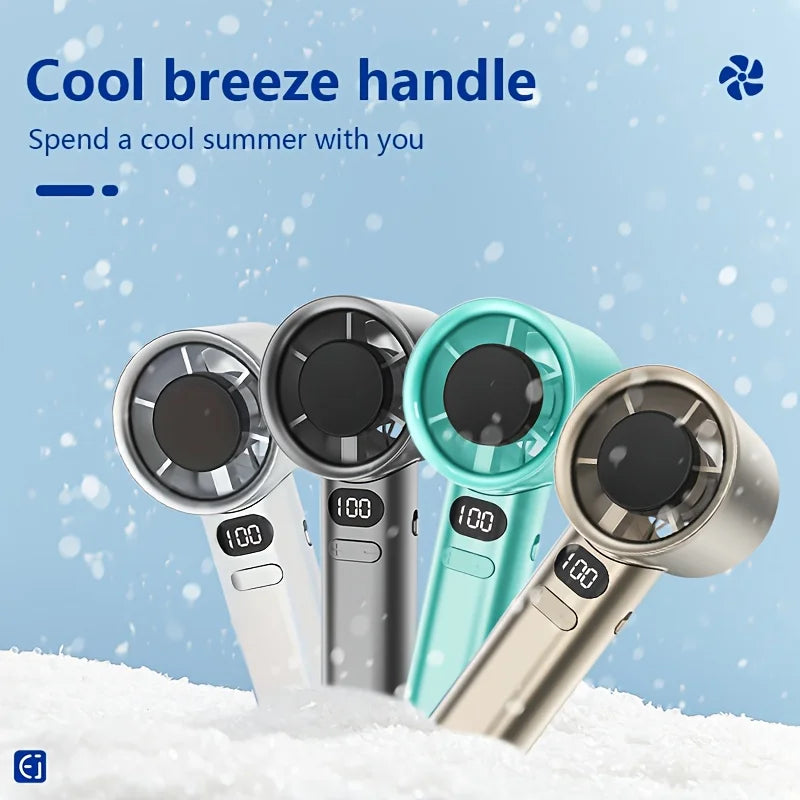 Mini Handventilator | USB wiederaufladbar | 400 mAh Akku | Tragbar für Reise & Outdoor | Sommer Kühlung