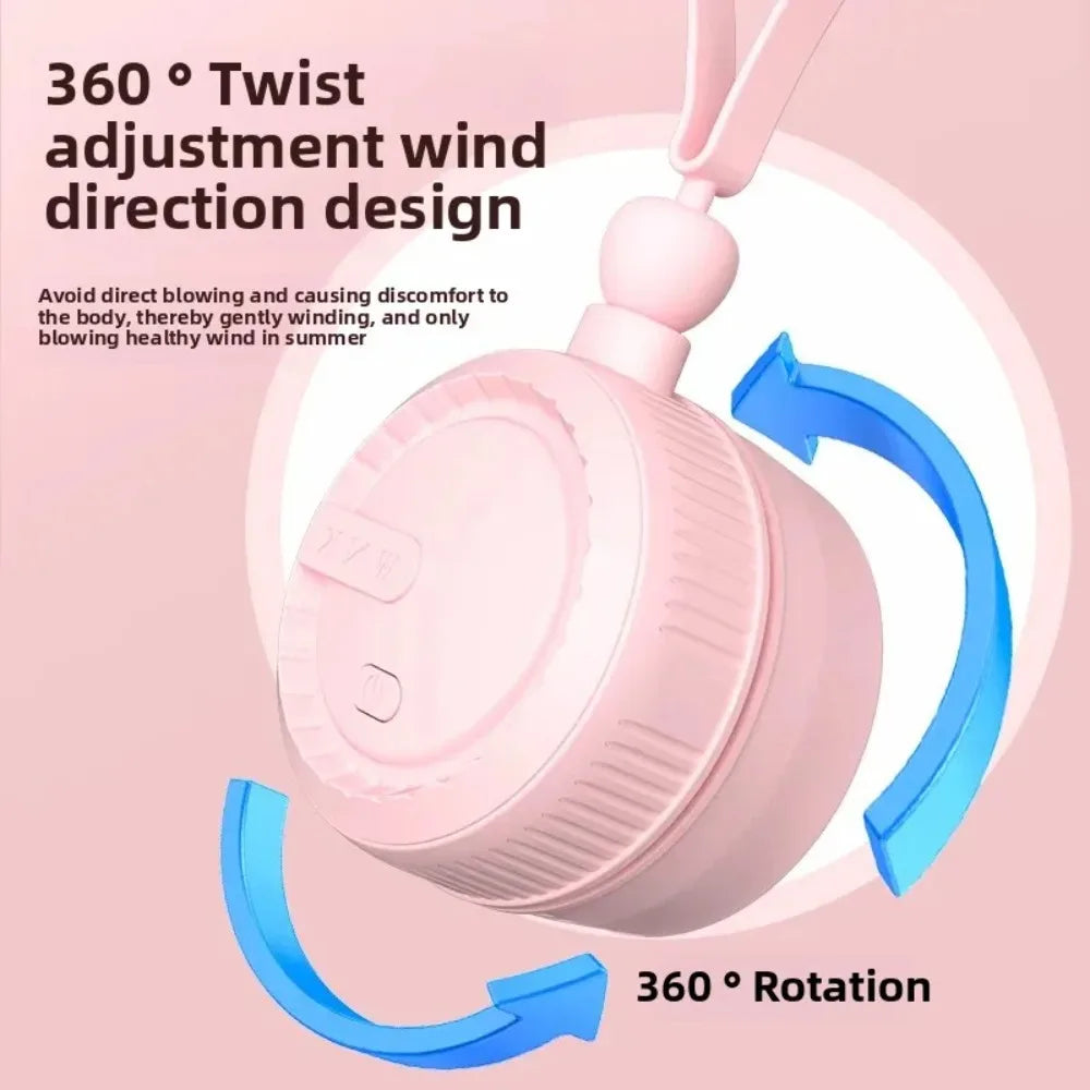 Breezora Halsventilator Tragbar | USB Wiederaufladbar | 6,4 x 6,4 x 4,8 cm | 3 Stufen