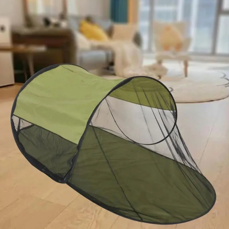 Nexora Pop-Up Moskitonetz Zelt für 1 Person | Faltbar & Tragbar | UV-Schutz & Belüftet für Camping & Bett