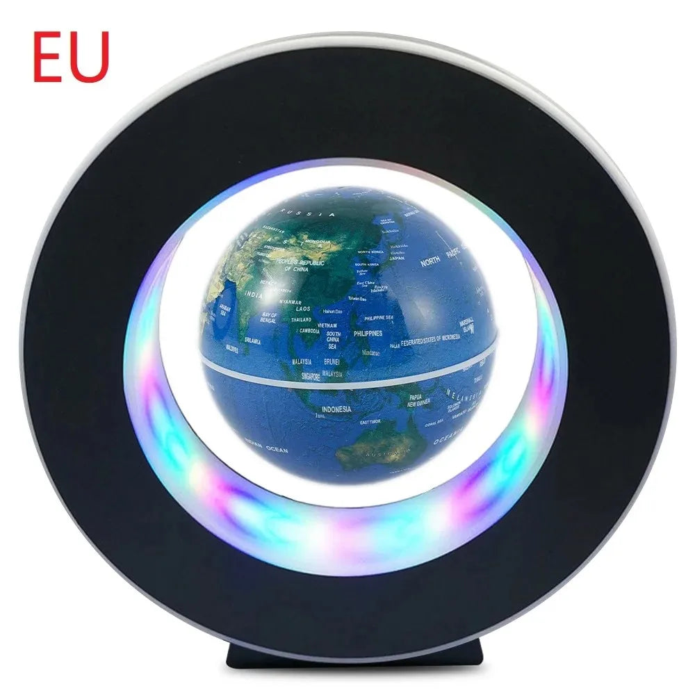 Floating Globe MagnoGlobe | Magnetic Levitation | LED Lighting | 17.5 × 17.5 × 4.5 cm | Gift Idea