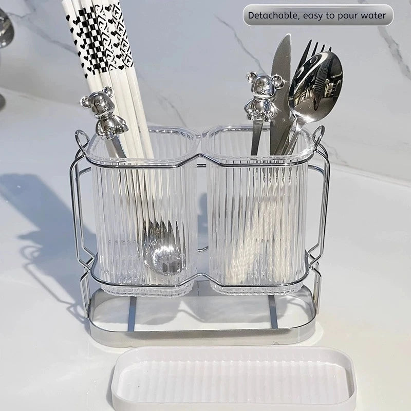 Culinora | Küchenutensilienhalter Wandmontage | Abnehmbar | Große Kapazität | Rostbeständiges Design