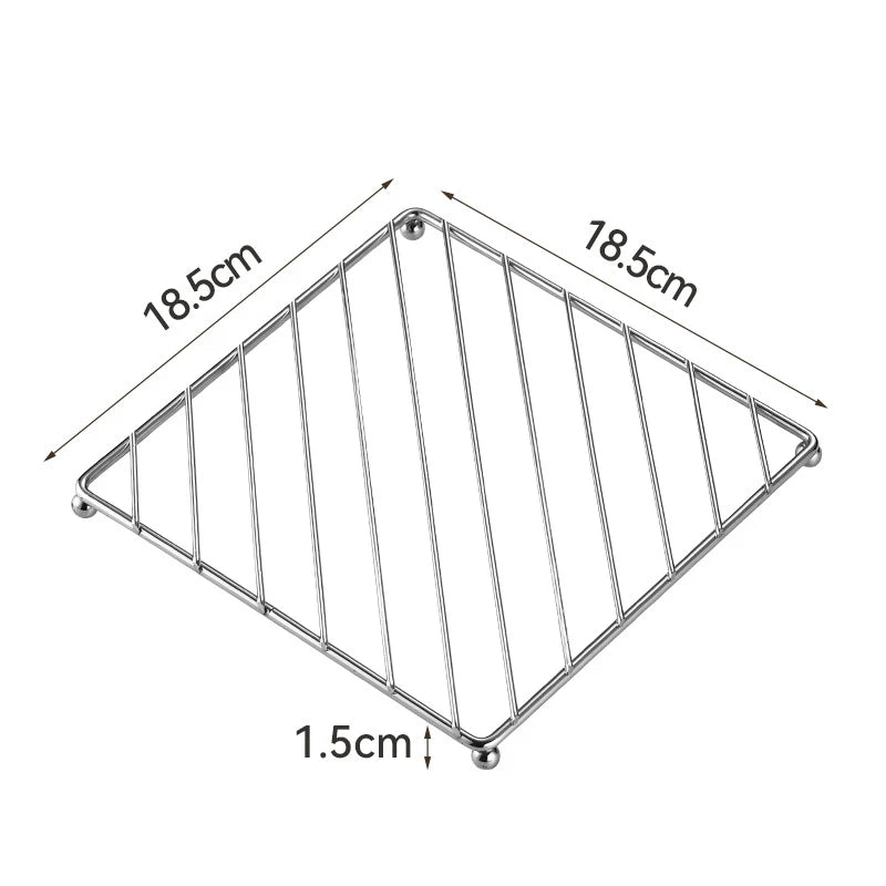 HeatNest Pro Untersetzer Edelstahl | Hitzebeständig | Isolierend | Ø ca. 120 g