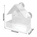 BirdVista Acryl-Vogelfutterspender | Fensterhalterung | Mit Saugnäpfen | Transparent für Vogelbeobachtung