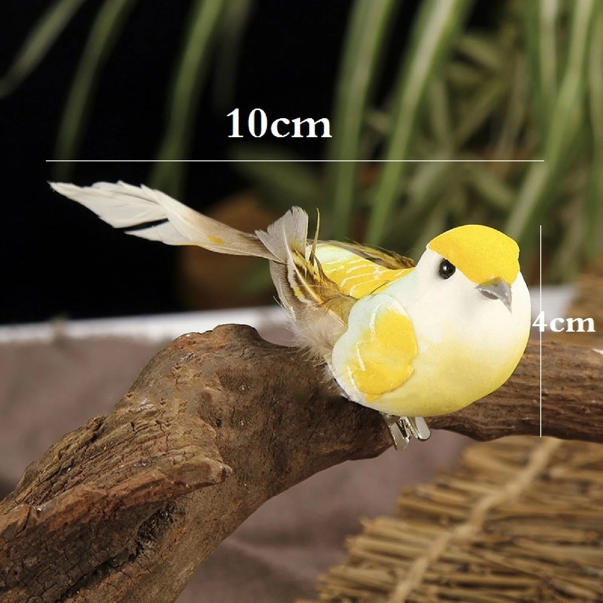 Aviora | Deko-Vogel Set 6-teilig | Realistische Spatzen-Figuren | 10 cm für Basteln & Dekoration