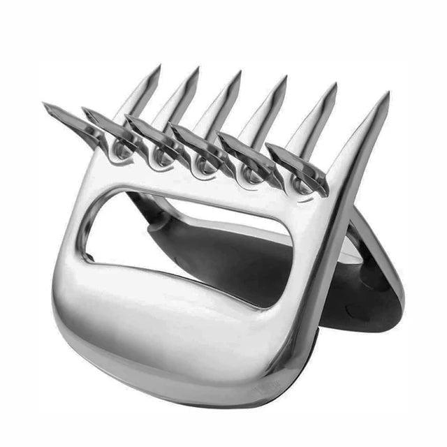 CLAWPURE BBQ Fleischkrallen Set | Edelstahl | 2 Stück | Fleischzupfer & Shredder