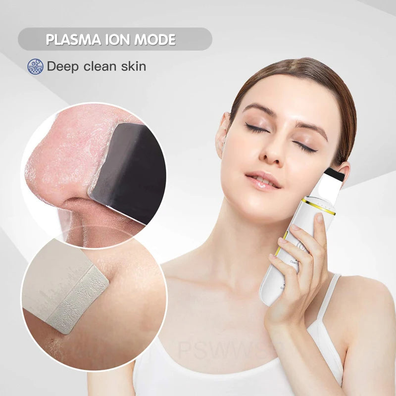 Dermalisse | Ultraschall Gesichtsreiniger | Porenreiniger & Hautpflegegerät | Tiefenreinigung mit USB-Aufladung