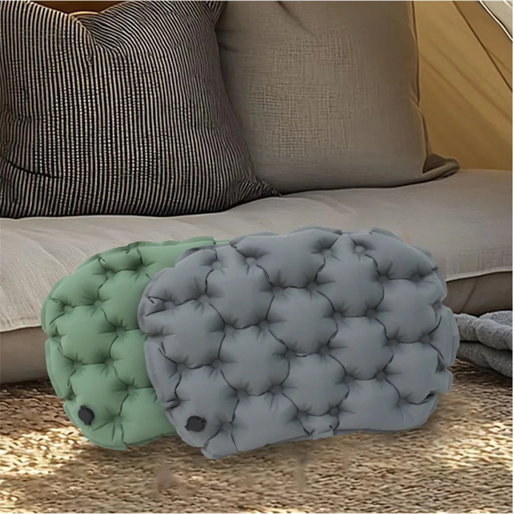 Campivo Sitzkissen Aufblasbar | Komfortables Outdoor-Sitzpolster | TPU-Nylon | 36 x 28 cm