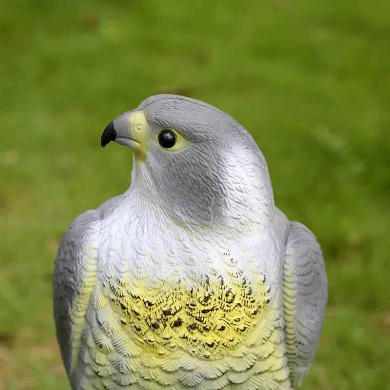 EagleGuard Künstlicher Adler Gartenlockvogel | PE Kunstharz | Falke Attrappe | Outdoor Deko