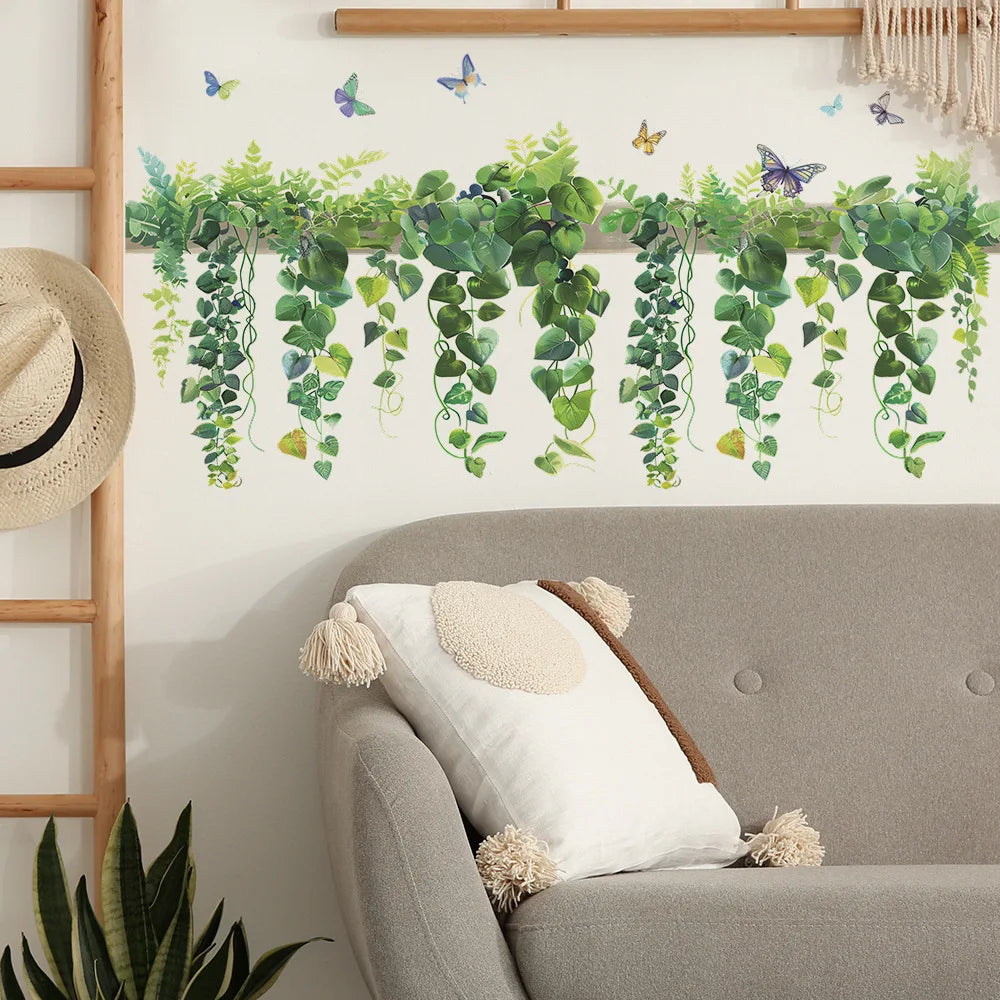 DecoBloom Blumenregal Wandaufkleber | Mehrfach-Design | Wohnraum & Kinderzimmer Deko | Selbstklebende Wandtattoos