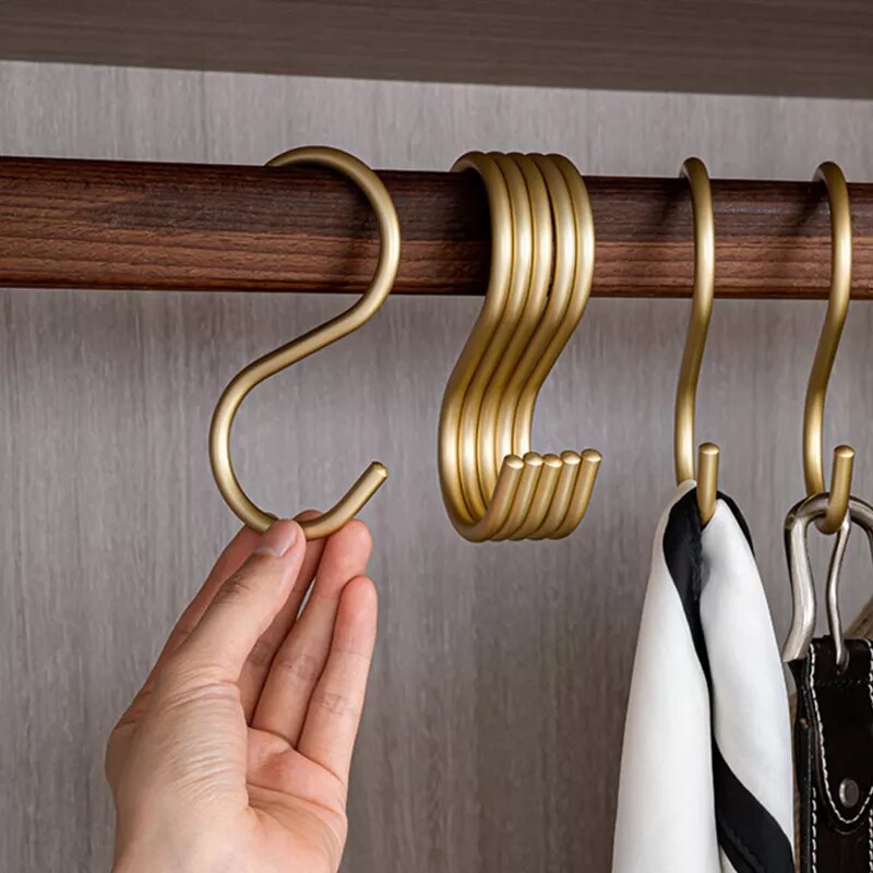 Domelio | Kleiderhaken Set | Elegante Garderobenhaken | Robuste Metallhaken für Schrank & Garderobe
