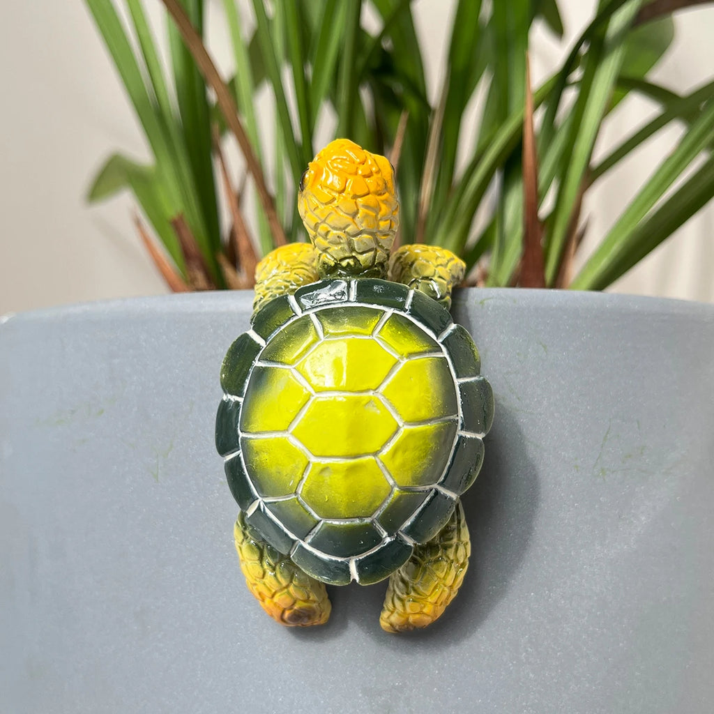 Marivelle | Titel: Schildkröten-Figur | Maritime Dekoration aus Kunstharz | Küstenstil für Wohn- & Bürodekoration