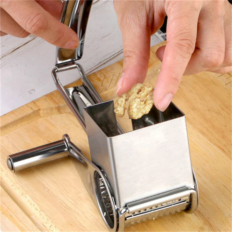 Gratello | Hand-Käsereibe | Edelstahl Trommelreibe | Für Käse, Nüsse, Schokolade & Gemüse