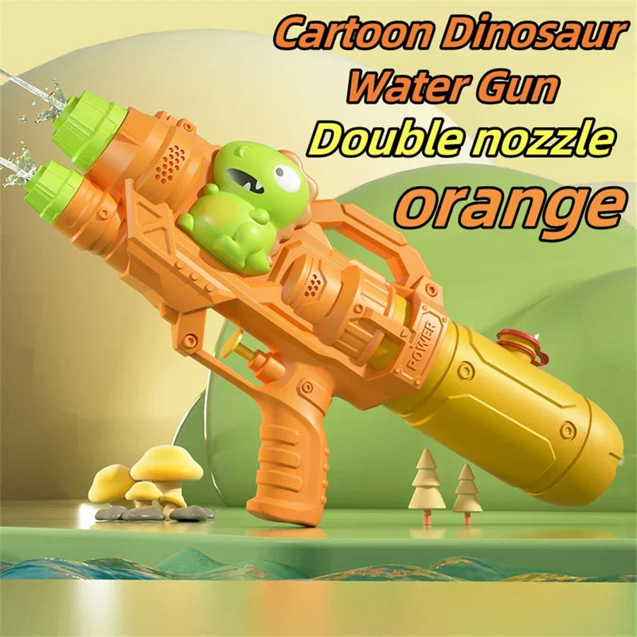AquaKraxx Water Splash Toy for Kids | Dinosaurs, Ducks & Sharks | Double Sprinkler & Water Guns | Perfect for Garden, Beach & Pool