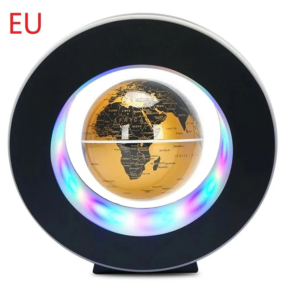 Floating Globe MagnoGlobe | Magnetic Levitation | LED Lighting | 17.5 × 17.5 × 4.5 cm | Gift Idea