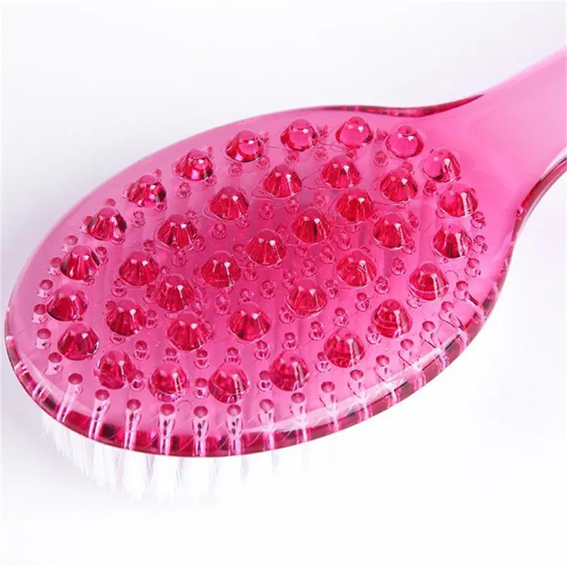 Vitalora Rückenbürste mit Langem Griff | Sanfte Nylonborsten | Körperpflege & Massage | 35,5 cm