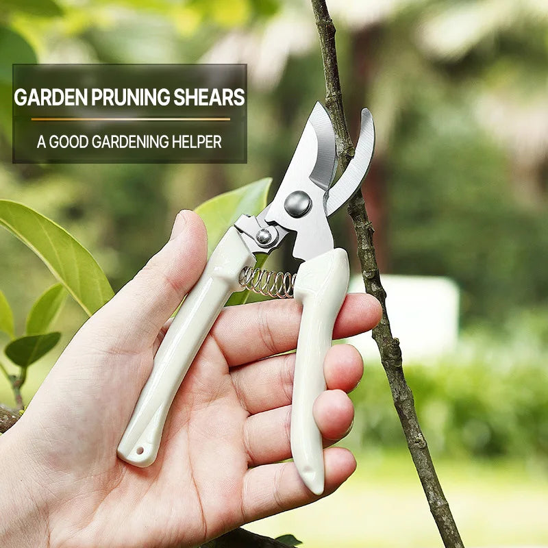 FloraCut Pro | Profi Gartenschere aus Metall | Amboss-Astschere für Präzisen Schnitt von Bonsai, Blumen & Obstbäumen