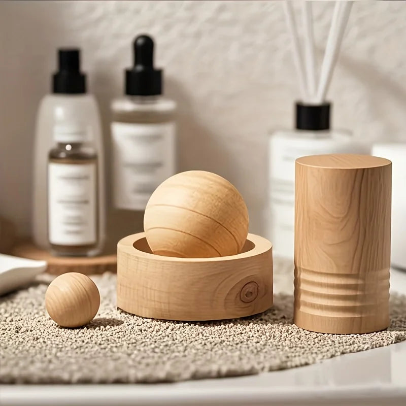 AromaWood | Ätherischer Öl Diffusor aus Holz | Natürlicher Duftspender für Auto & Zuhause
