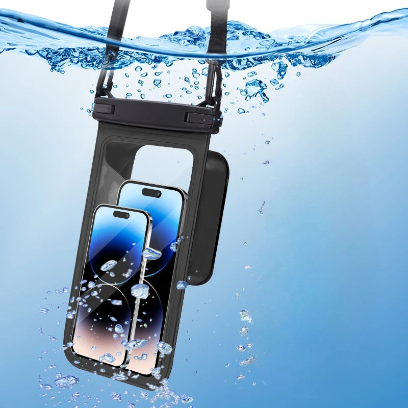 AQUASHIELD Wasserdichte Handytasche | IPX8 Schutz | mit Zusatzfach | Strand & Wassersport Hülle