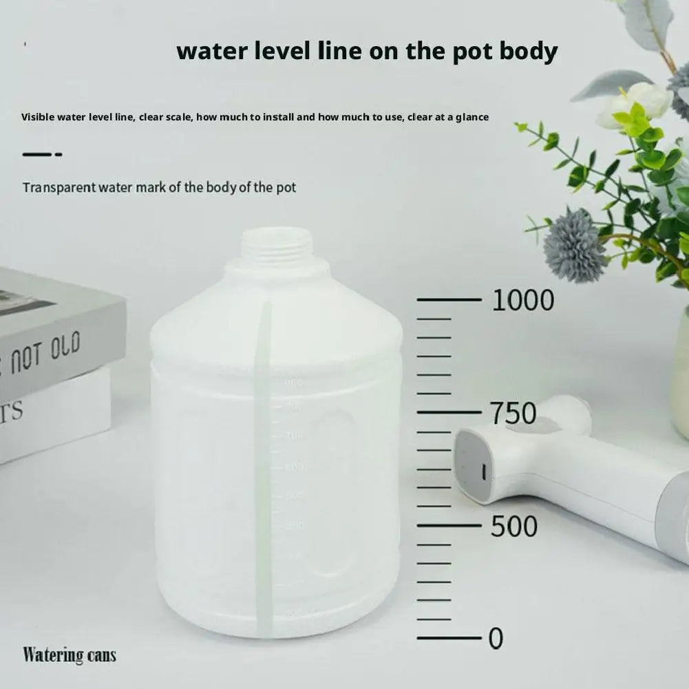 FloraMist | Elektrische Pflanzensprühflasche | Wiederaufladbar | Ultrafeine Zerstäubung | 1 Liter Wassertank