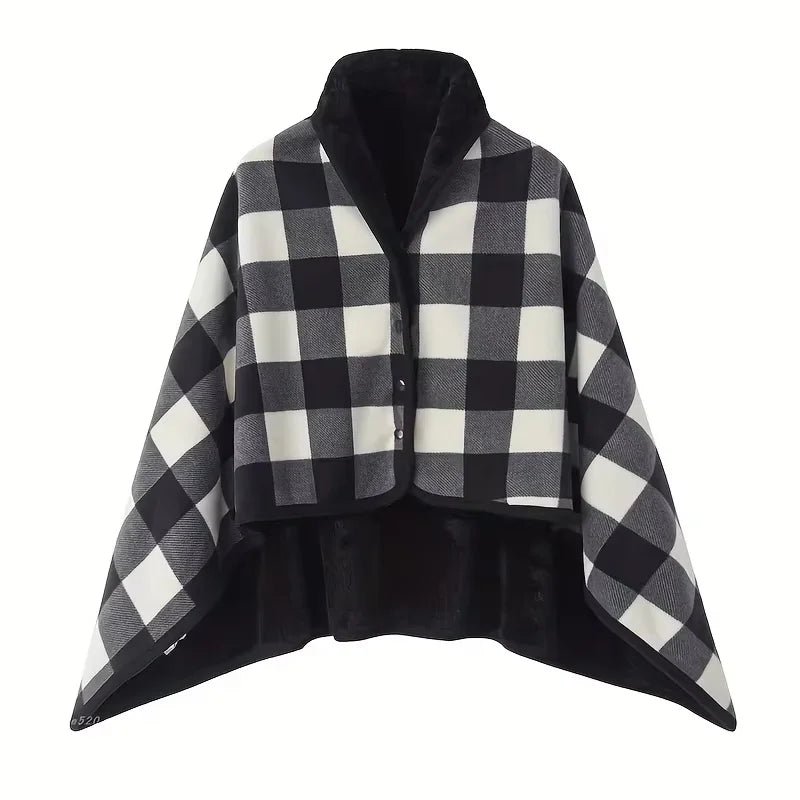 CozyWrap Cuddle Scarf | Wearable Blanket | Soft Flannel | Ideal for Office & Home