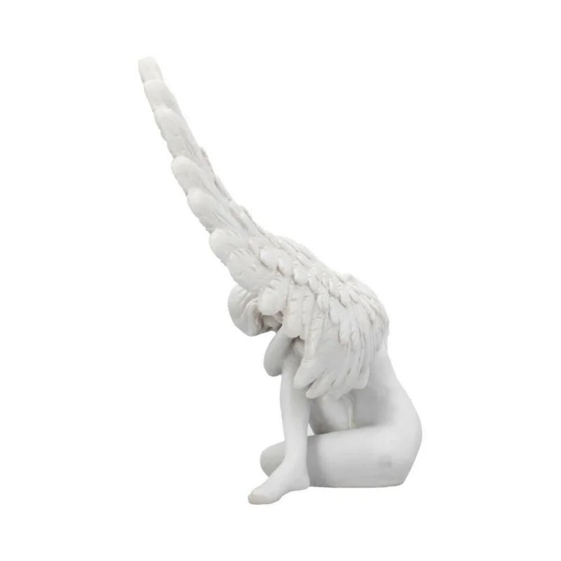 Aveloria Engelsflügel Skulptur 18 cm | 3D Umarmung | Resin Figur | moderne Deko