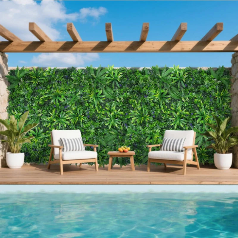 Everluma Garden Kunsthecke Wandpaneel | Realistische Buchsbaum-Optik | UV-beständig & Wetterfest