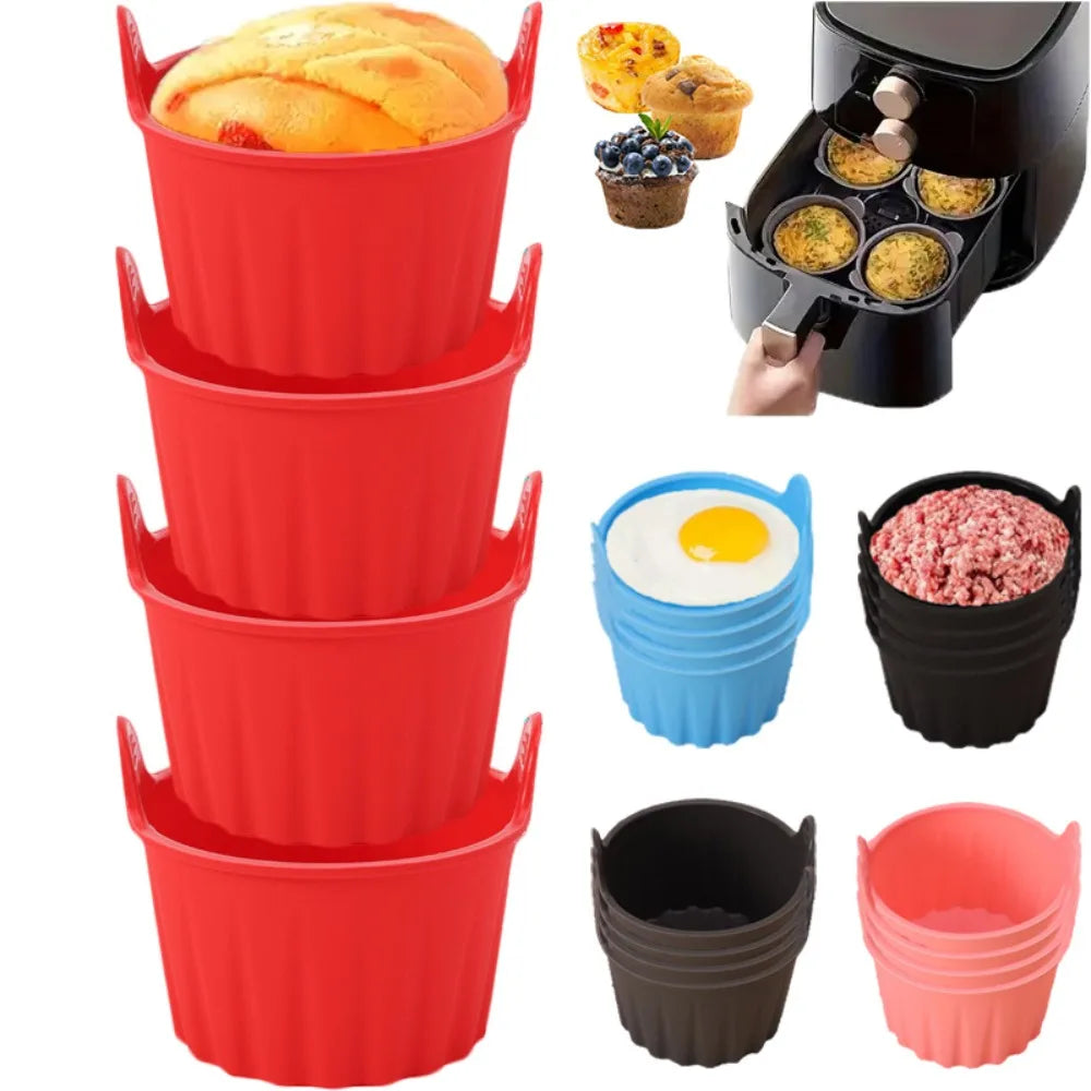 Bakevera | Silikon-Backformen für Heißluftfritteuse & Dampfgarer | Antihaftbeschichtet | Wiederverwendbar