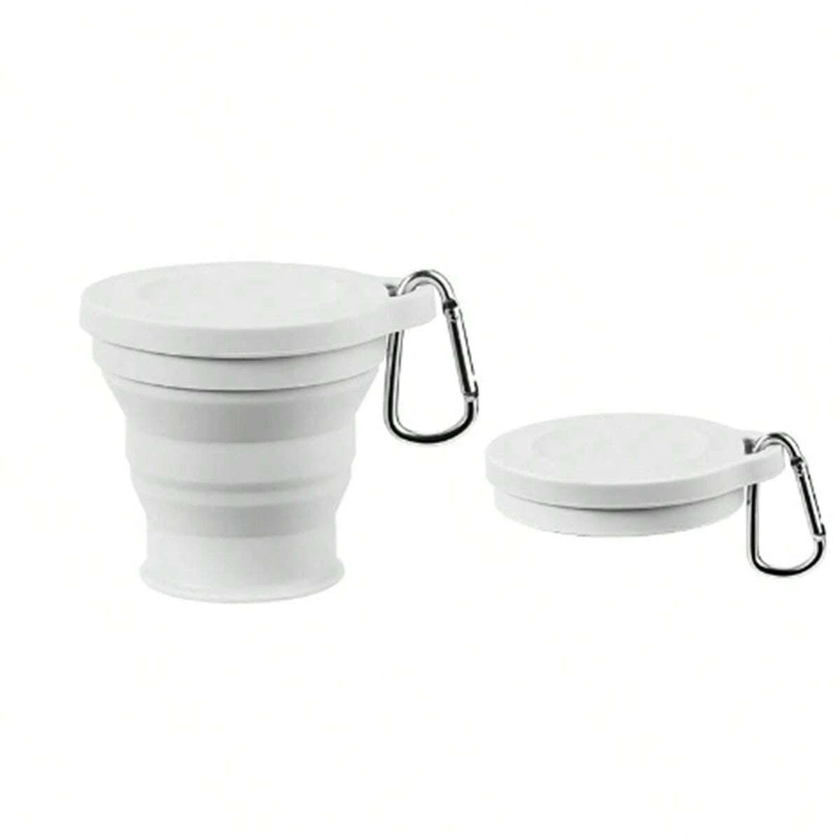 FoldSip Go Faltbecher | Lebensmittelechtes Silikon | Mit Aufhängeöse | Outdoor