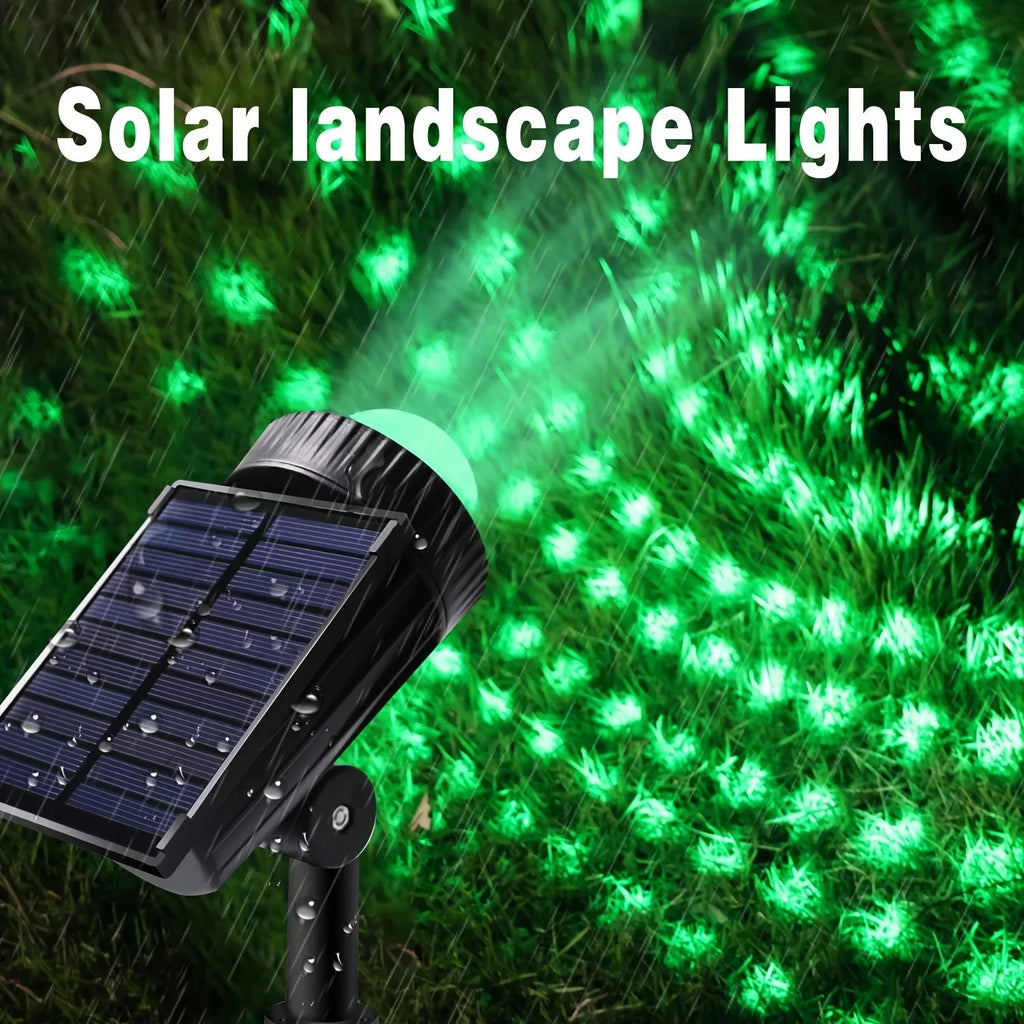 Lumivara | RGB Solar-Gartenstrahler | 7 Farbmodi | Wetterfest | Verstellbar | Für Garten & Terrasse