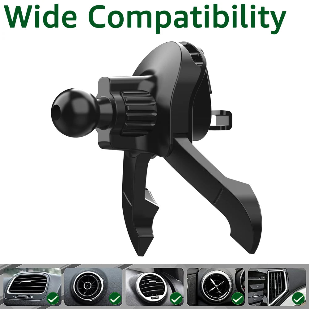 VentLock | Lüftungsgitter-Adapter für Handyhalterung | 17 mm Kugelkopf Universal