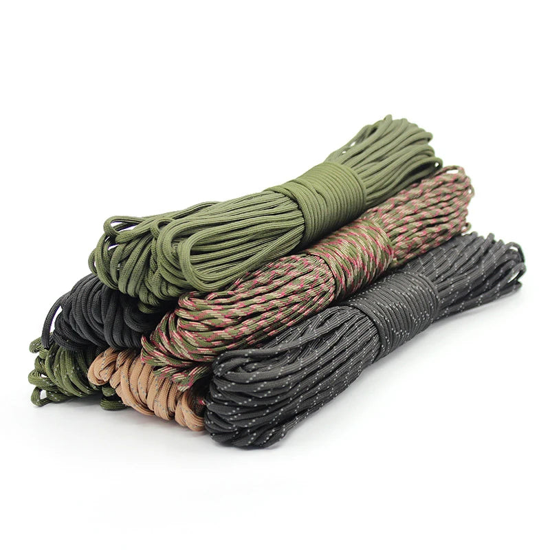 AlpinCore Paracord Seil 550LB | 4mm Outdoor Überlebensleine | 7-Kern Polyester | 5m 15m 30m