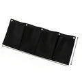 WandWuchs Wand-Pflanzbeutel | Filz Pflanztasche schwarz | Wandmontage | Vliesstoff Vertikalbeet | Indoor & Outdoor