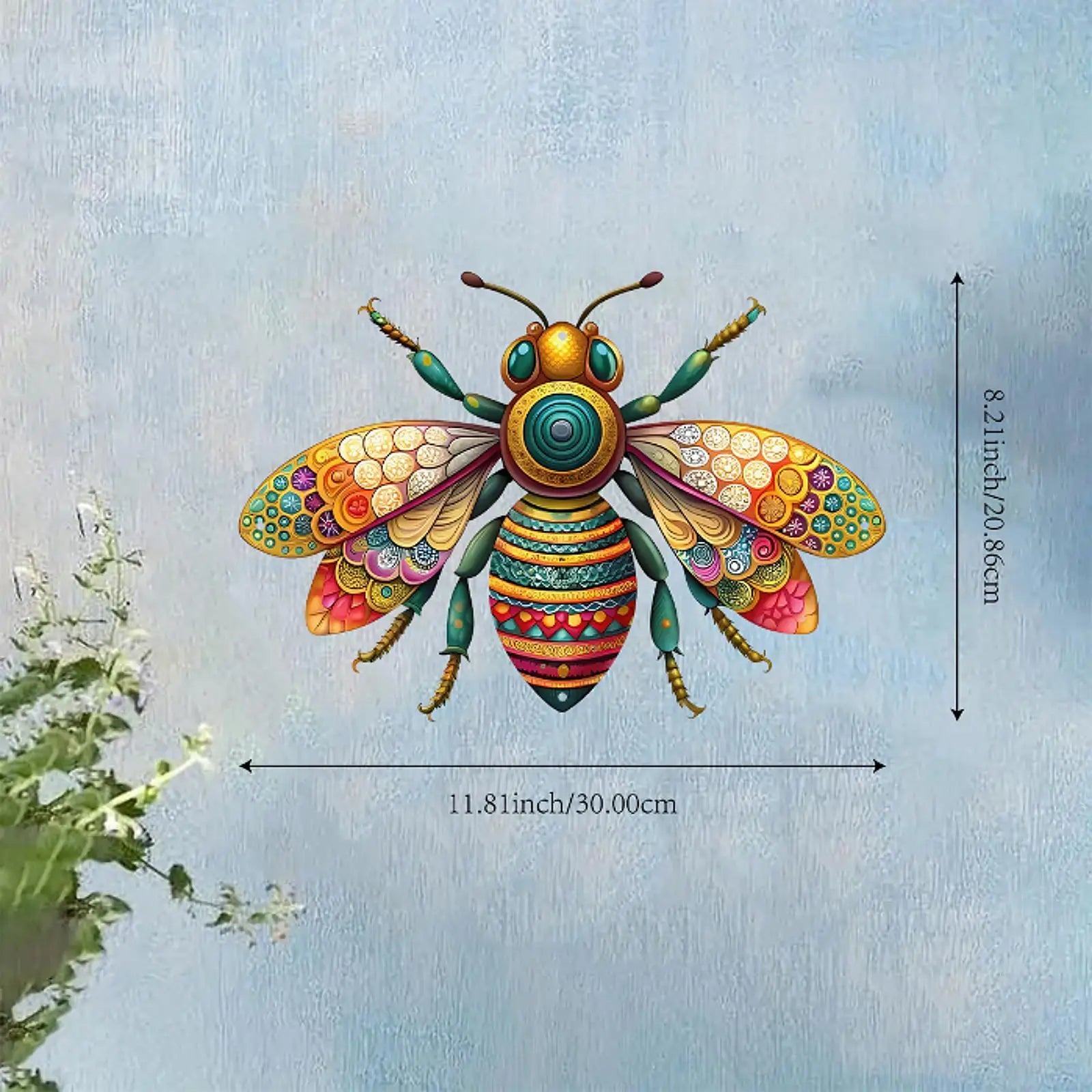 FlutterArt Metall-Schmetterlingswanddeko | Garten & Innenbereich | 31 x 21 cm | Wandkunst für Terrasse, Klassenzimmer & Zaun