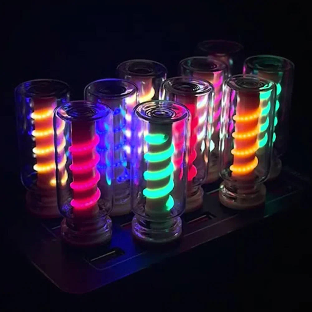 Glowora | USB LED Dekolampe | Spiralfilament | Touch-Dimmung | 5V Retro-Licht | Nachtlicht & Campinglampe