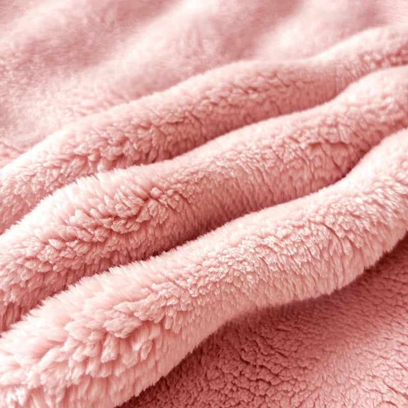 FauxLuxe | Plush Throw Blanket Made of Imitation Rabbit Fur | Double-Sided Velvet | Thick & Warm
