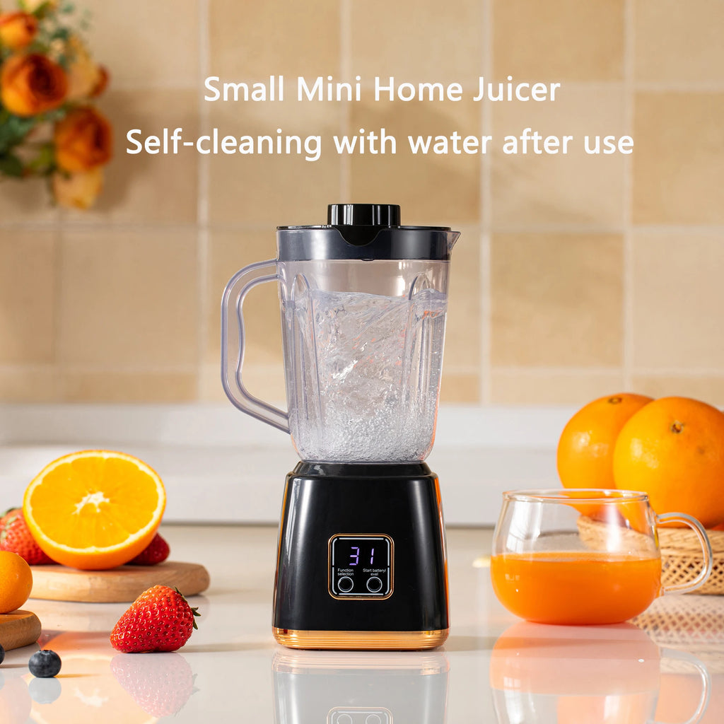 Blendiva Tragbarer Mini-Smoothie-Mixer | 7,4 V | LED-Display | USB wiederaufladbar | 23,5 cm