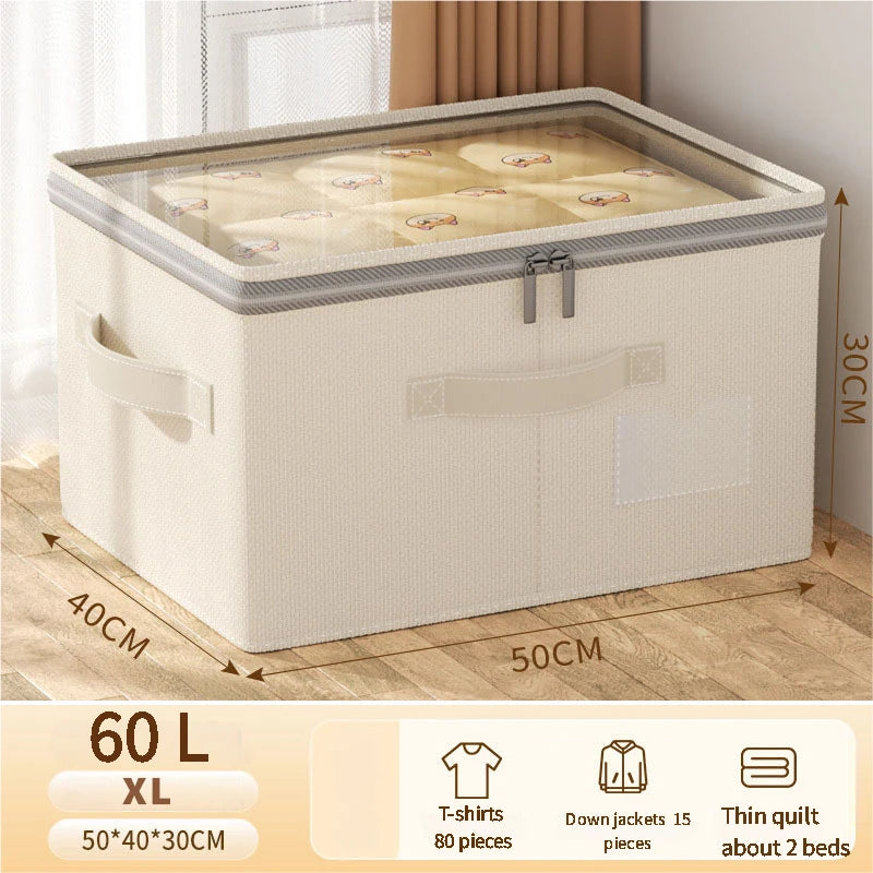 Dormexa Kleider Aufbewahrungsbox mit Deckel | Großes Volumen | Faltbarer Schrank Organizer